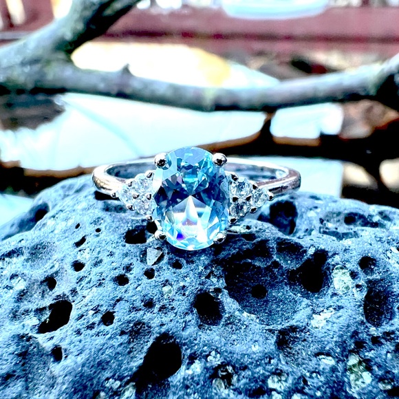 Circle Square Cage Cubic Zirconia Pendant Sterling Silver 925 , Platinum Plated - Picture 9 of 10